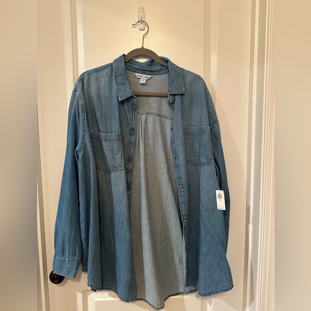 Women’s Denim Boyfriend shirt XL